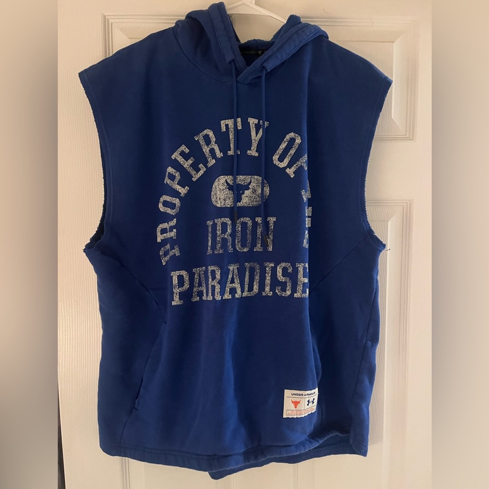 Under Armour Royal Blue Sleeveless Hoodie